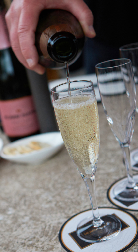 Brut Reserve-ripe with fruit flavors and a creamy texture—an ideal dinner companion.