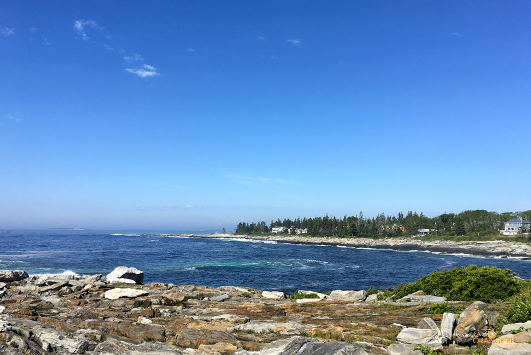 View of Maine coastline Pemaquid Point