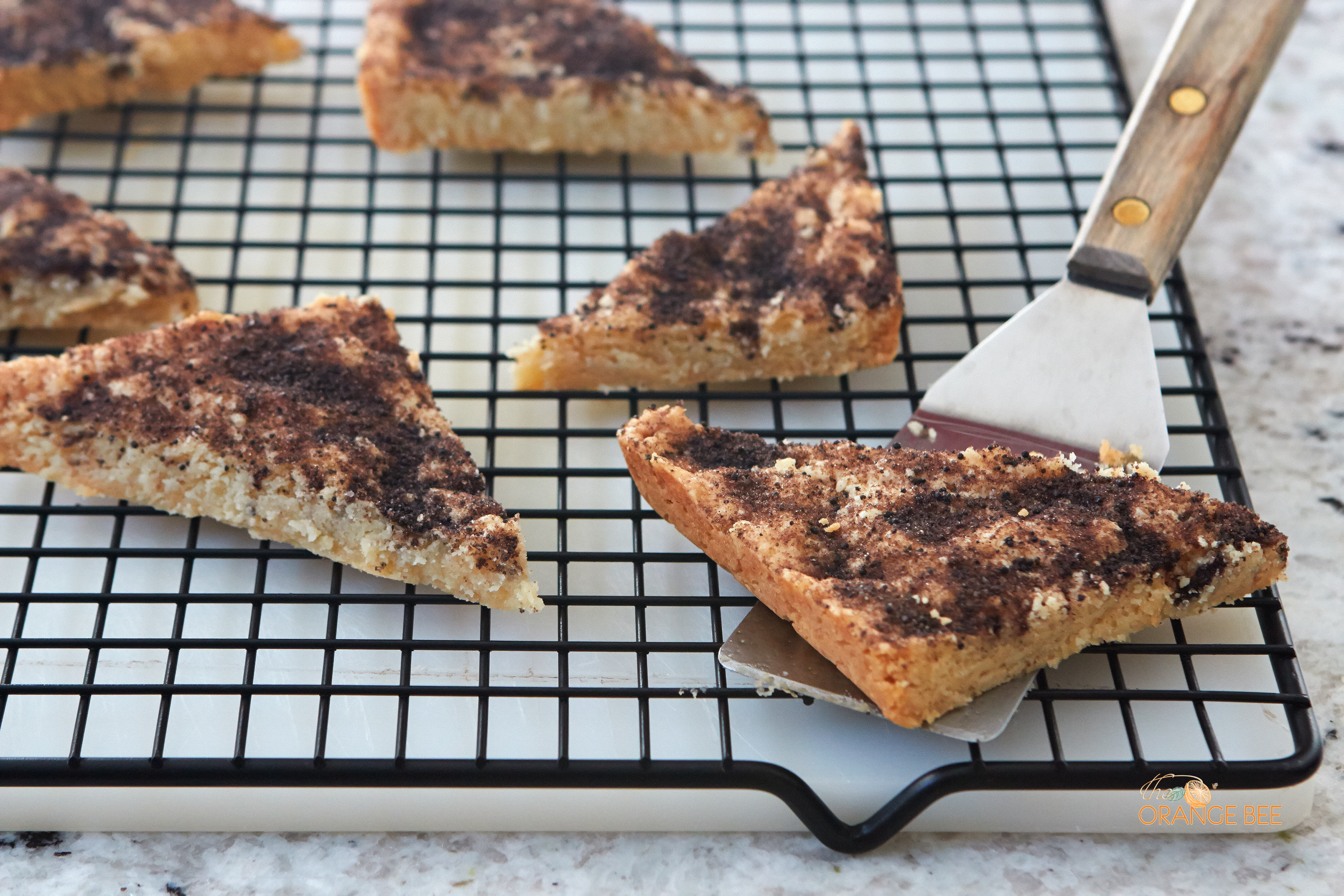 Shortbread Cookies with Black Onyx Sugar Sprinkle 